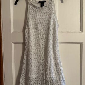 White House Black Market White Textured Tunic